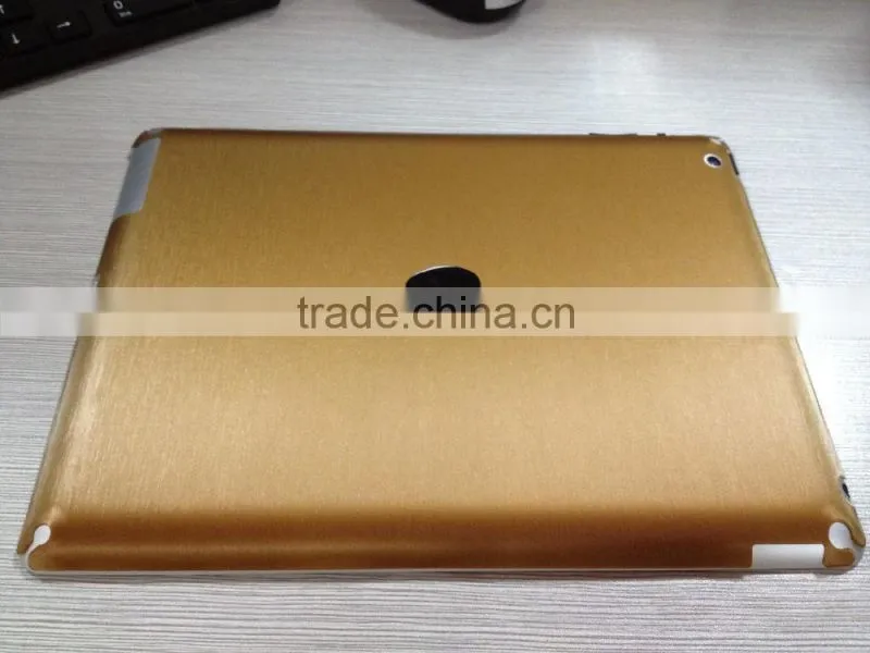 HOT ! For iPad Air 2 back texture brushed aluminum skin decal