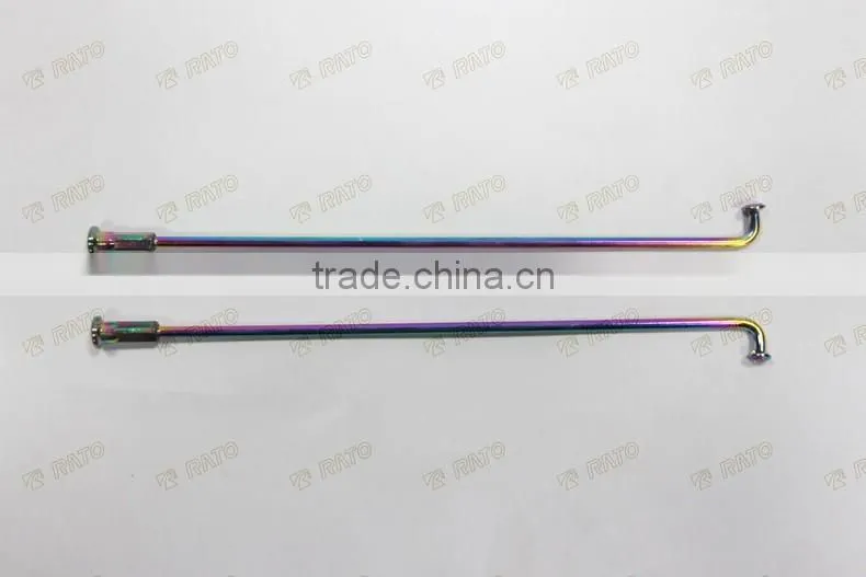 China factory wholesale colorful stainless steel motorcycle wheel spokes