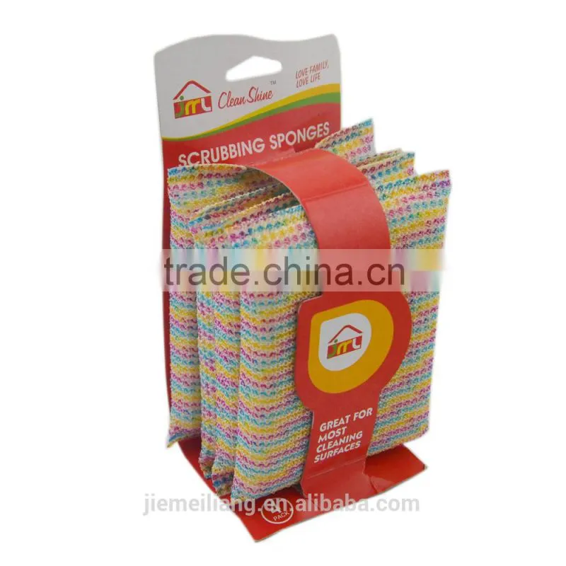 New Arrival Products Sponge Scourer Pot Washing sponge scourer for sales