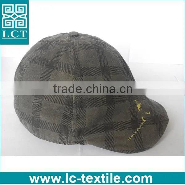 custom urban upscale workwear uniform hat plaid basebll cap for Johnnie walker