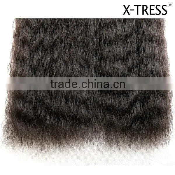 2pcs pack 120g 16inch coarse yaki super wave Top Quality Synthetic weft Hair Extension