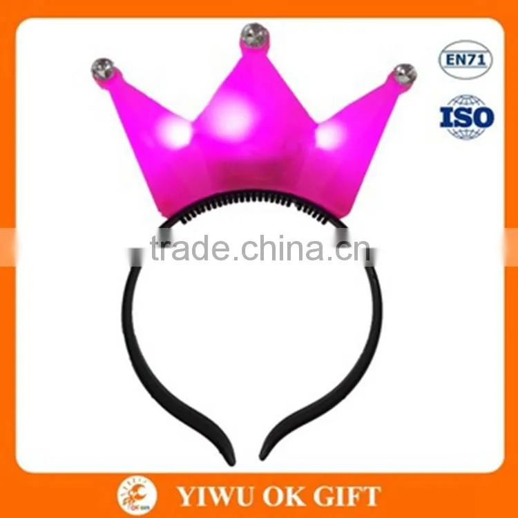 Hot Sale Light Braids Crown Headband Led Flashing Light Party Supplies