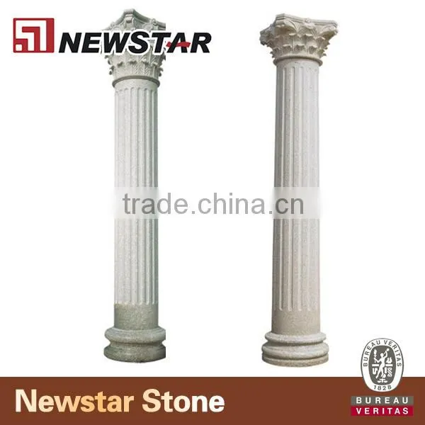 Newstar natural white marble column cladding