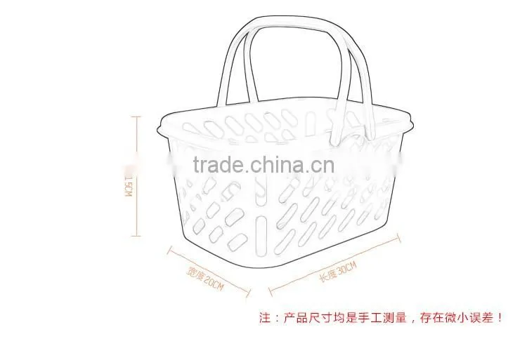 Hot Selling Cheap Plastic Shopping Basket With Handle