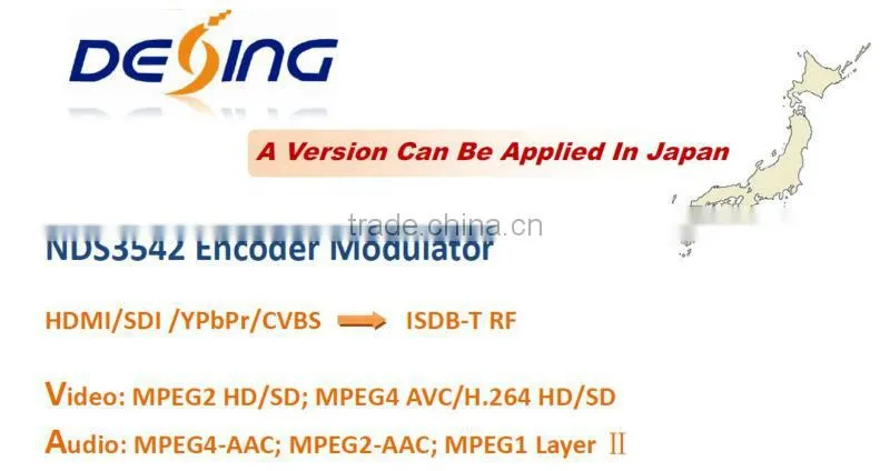 NDS542 multi input encoder modulator isdbt