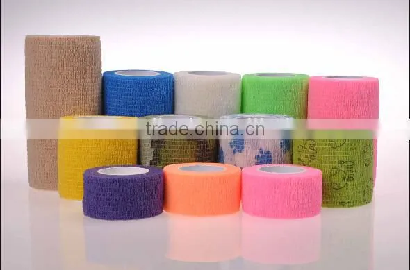 NEW Colorful Non-woven Cohesive Bandage (Latex Free or Tatex)