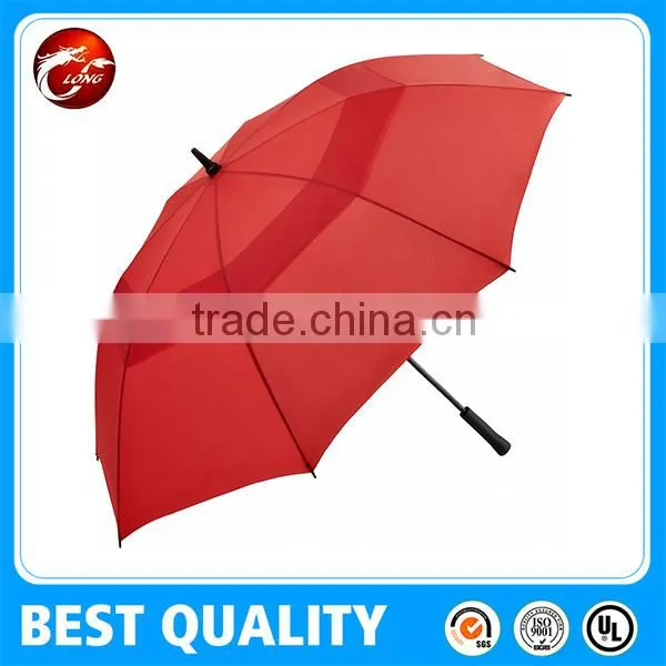 Silver Coated Fiberglass Double Layer Golf Umbrella