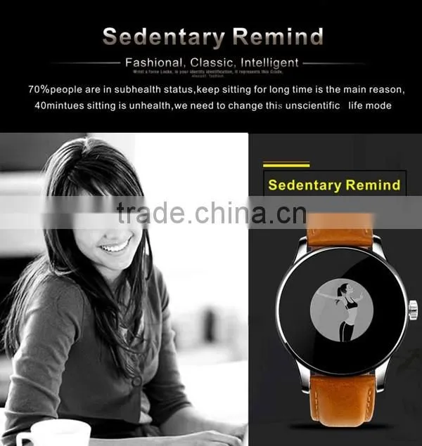 Wholesale MTK2502C Round IPS Touch Screen Smartwatch K88H Bluetooth Camera Watch with Sim Card and Heart Rate Monitor