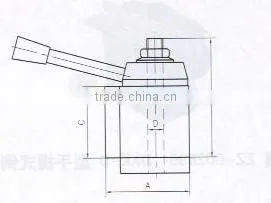 America type piston type locking tool post