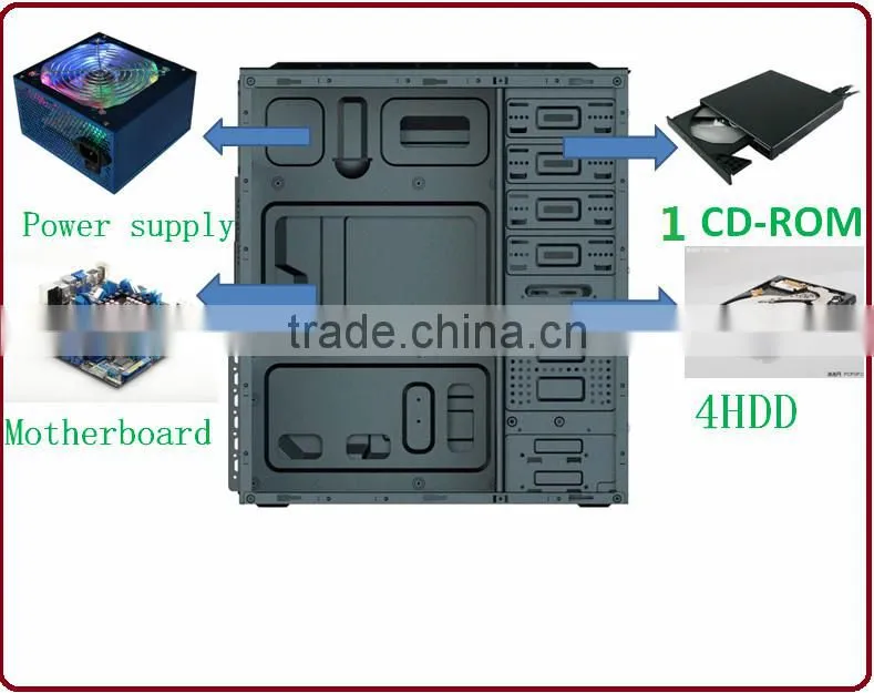 unique landscape painting white front panel computer case