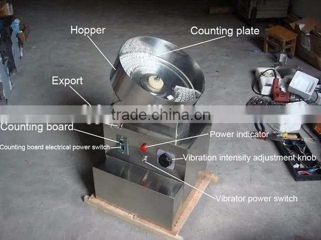 Capsule counting machine with single plate semi automatic tables pills counter equipment pharmaceutical machinery capsule tables