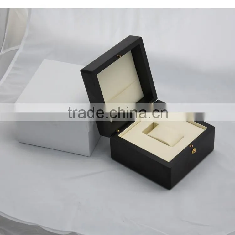 Black gloss paint single wood watch box/ watch display boxes