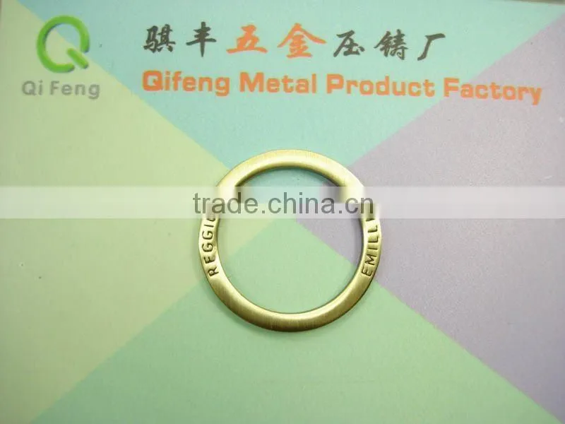 newest fashion bag side metal flat O-rings q-0412-25mm
