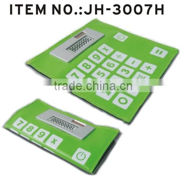 8 Digit Foldable Pocket Calculator Silicone Solar Calculator With Custom Logo