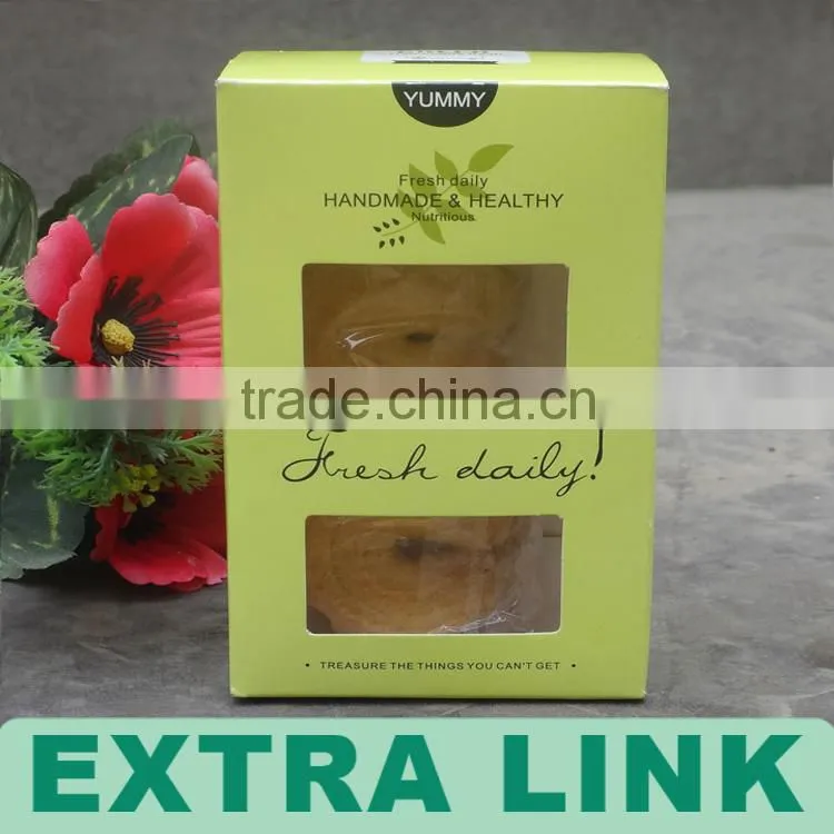 China Manufacturer Cupcakes With Handle And PVC Window Cheese Box