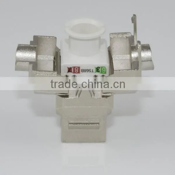 Network Solution Cat 6A UL 180Degree Shielded RJ45 Modular Keystone Jack