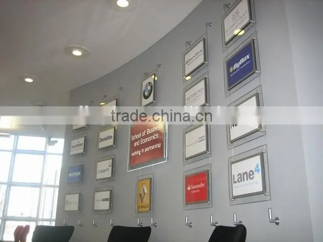 High quality led acrylic photo frame led light box led display for advertising