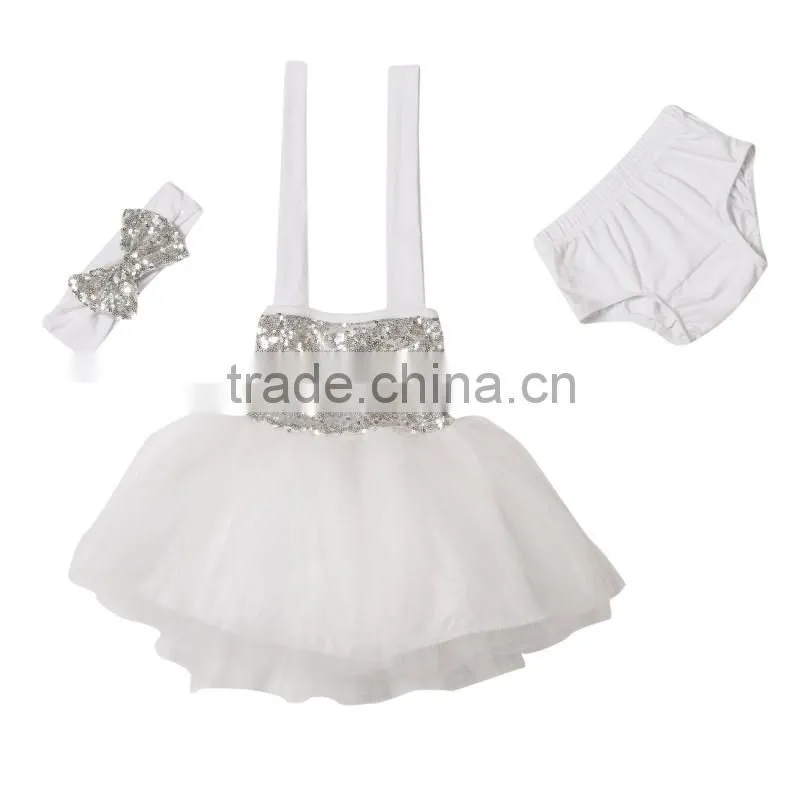 Red sequin girls summer party dress baby fashion clothes designer one piece party dresses
