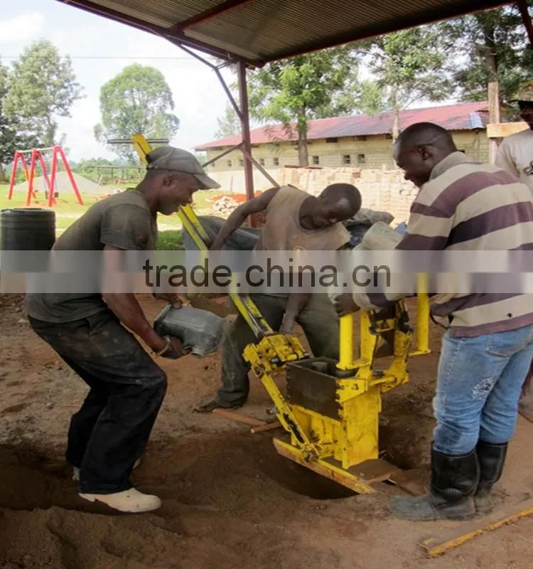 Compress interlocking clay brick making machine