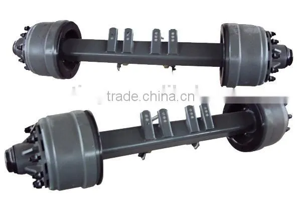 China top sale self steering low loader axles