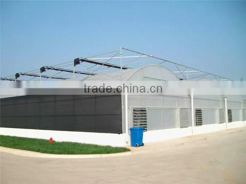 Mechanism roll up ventilation film greenhouse