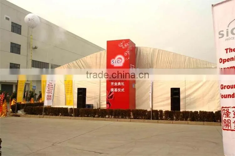 High class flame retardant 15m curve tent for ceremony