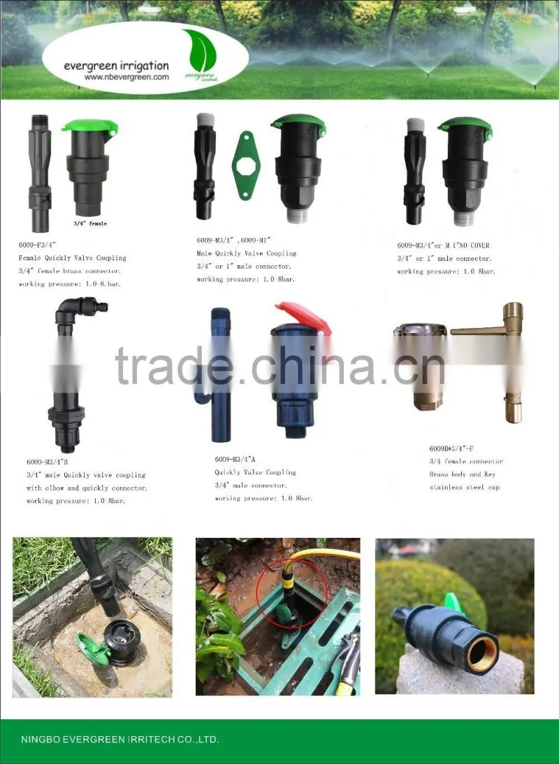 3/4" Female thread intake valve quick coupling valve for underground