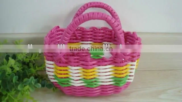 2016 Wholesale Natural Handicraft plastic storage basket