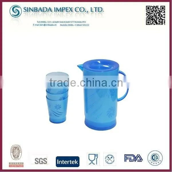 1.2L collapsible water cooler jug with 4 cups