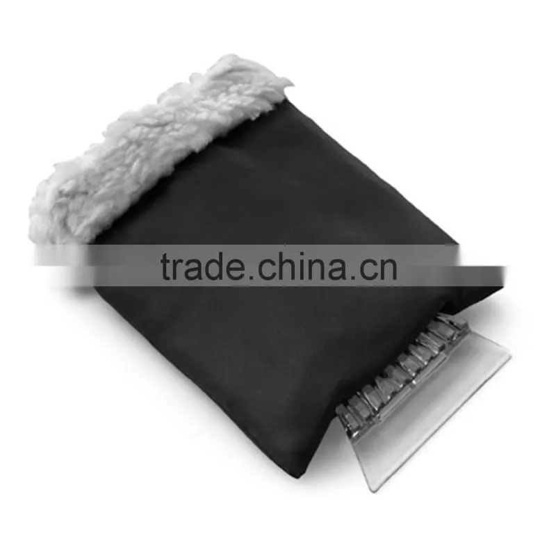 Hot selling customized plastic ice scraper with glove