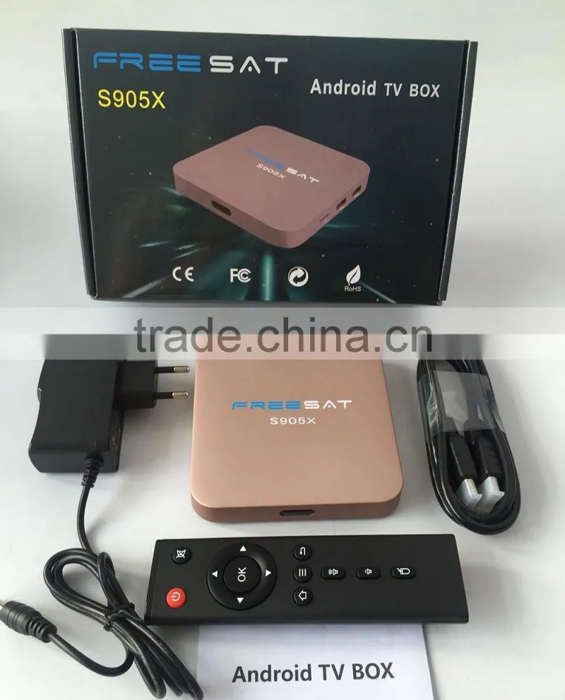 Factory outlet Android tv box Amlogic s905x Full HD Media player 2g/8g android 6.0 tv box kodi 16.1
