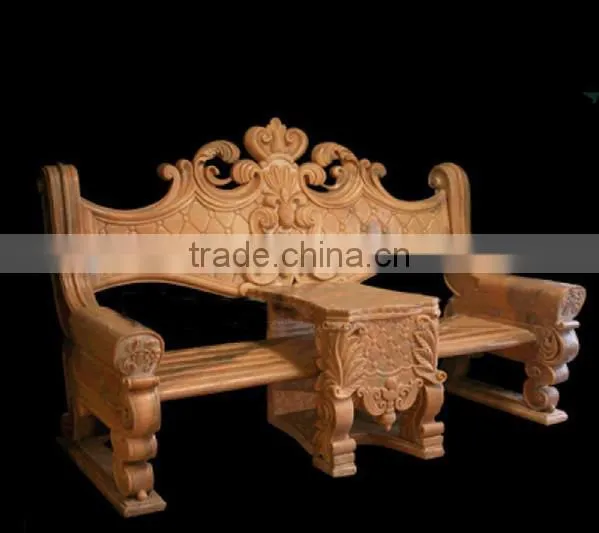 Carving Granite Stone Bench for Outdoor Decoration