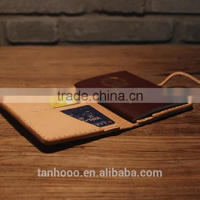 customized travel document holder logo leather travel document holder hot sales