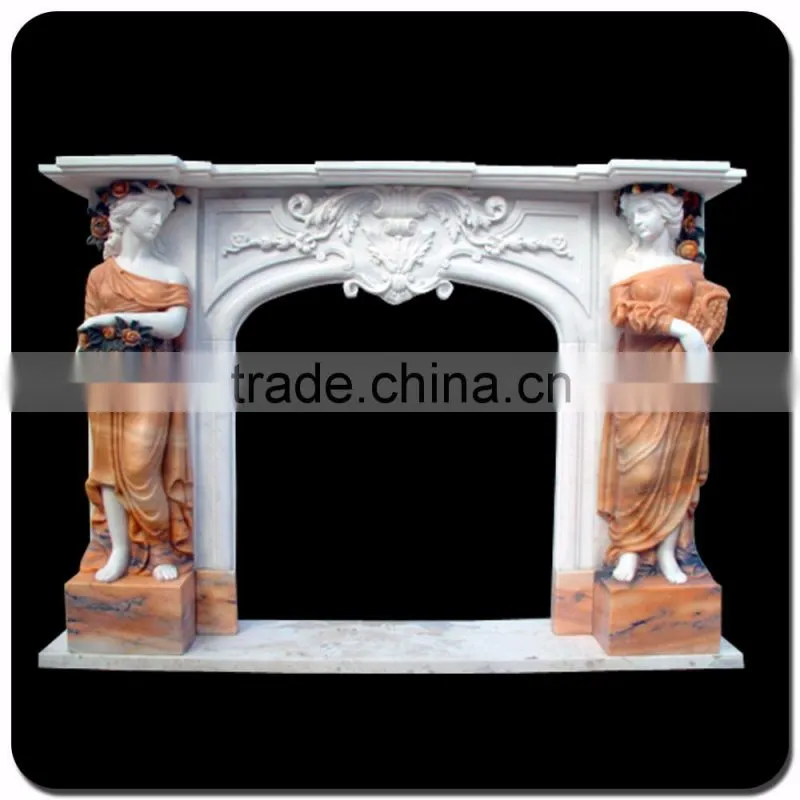 home decor marble stone factory wholesale fireplace mantel