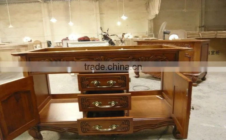 Bisini Furniture;Bathroom Vanity Cabinet;Bathroom Furniture;Hand Carved Mirror Cabinet,Classical Bathroom Cabinet(BF08-4037)