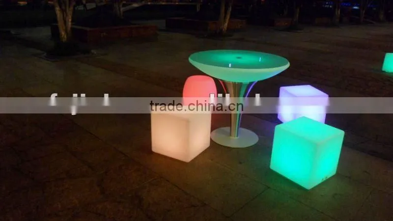 plastic outdoor LED garden furniture