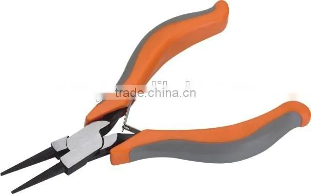 European type double color PVC dipped handle mini flat nose pliers