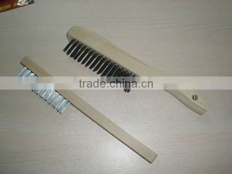 steel wire cleaning tools with wood handle(Fumigation certification)