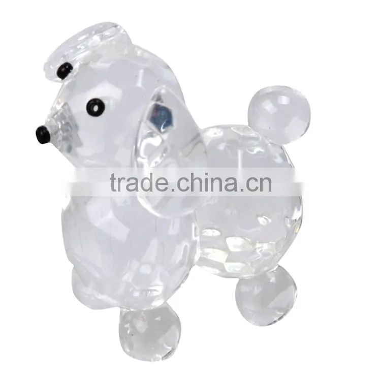 Competitive price set of 4pcs crystal ornament