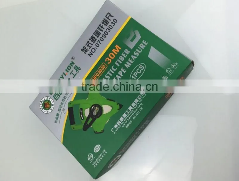 Berrylion Plastic Fiber Measuring Tapes 30Meters ABS+TPR Cover measuring tapes