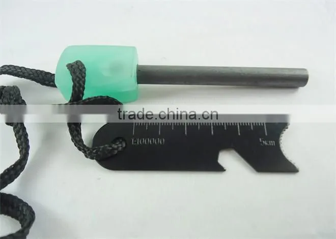 Luminous multifunction outdoor light-emitting large flint play poker fire starter