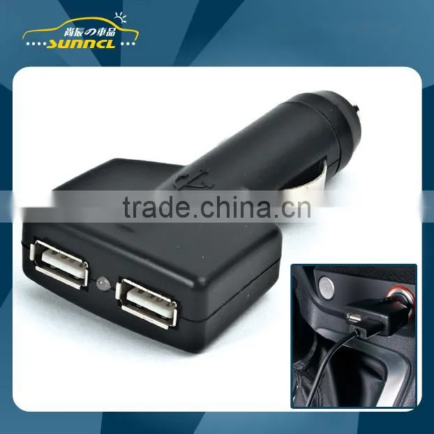 LED Electric Car Dual USB Charger with CE Certification