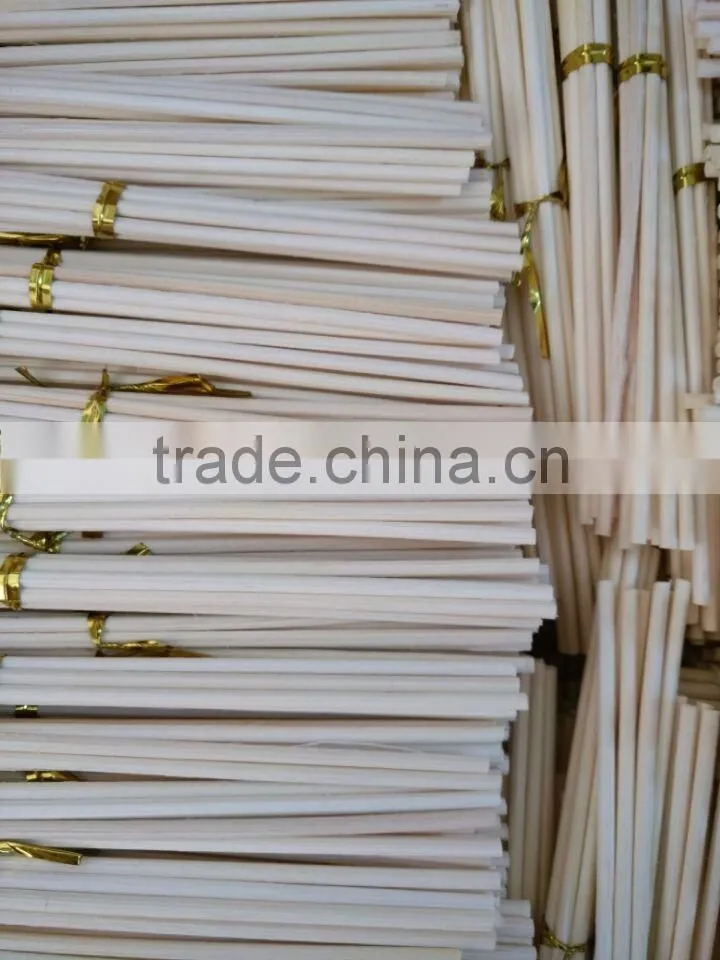 3mm*17.5cm*6pcs/pack Natural rattan stick packaged with gold metal strap for Reed Diffuser