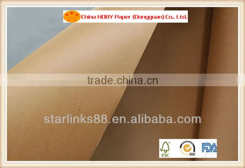 good quality food grade kraft paper with FDA certificate