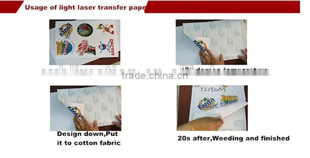 A3, A4 size heat transfer paper for laser printer