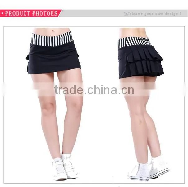 Sweat-wicking four way stretchy tennis skirt for women running skirt