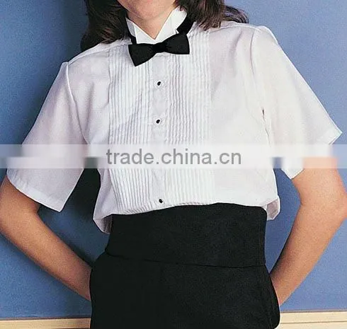 2016 mens' pleated wingtip collar white formal shirt