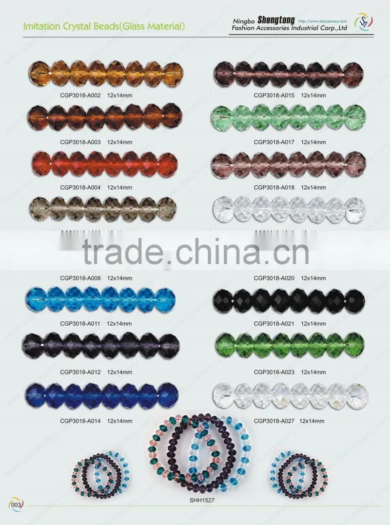 Various Colors Sizes Wholeslae Crystal Beads String