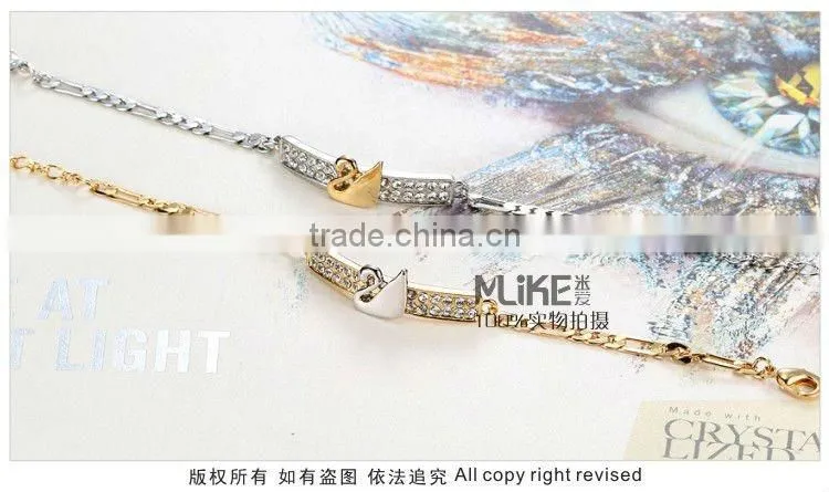 Swan Alloy bracelet with Crystal M3008