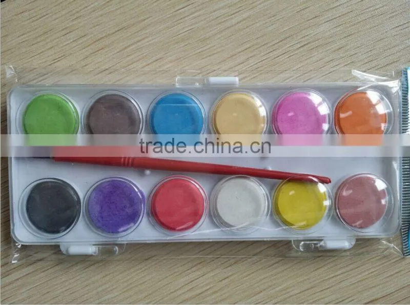 Water colorcake,12 colors water color cake,water color paint set
